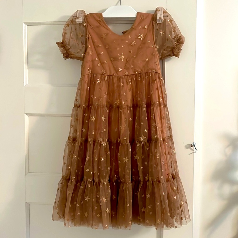 Noralee girl Mocha Dottie dress
